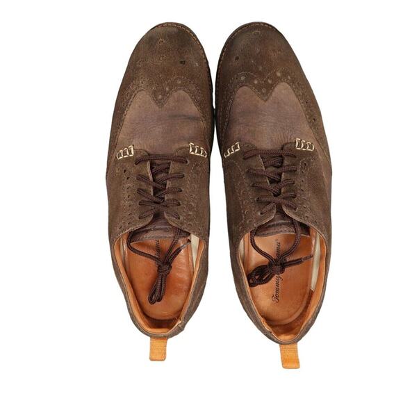 Tommy Bahama Shoes Mens 9.5 Oxford Elliot Wingtip Classic Leather Derby Brogue - Picture 6 of 16